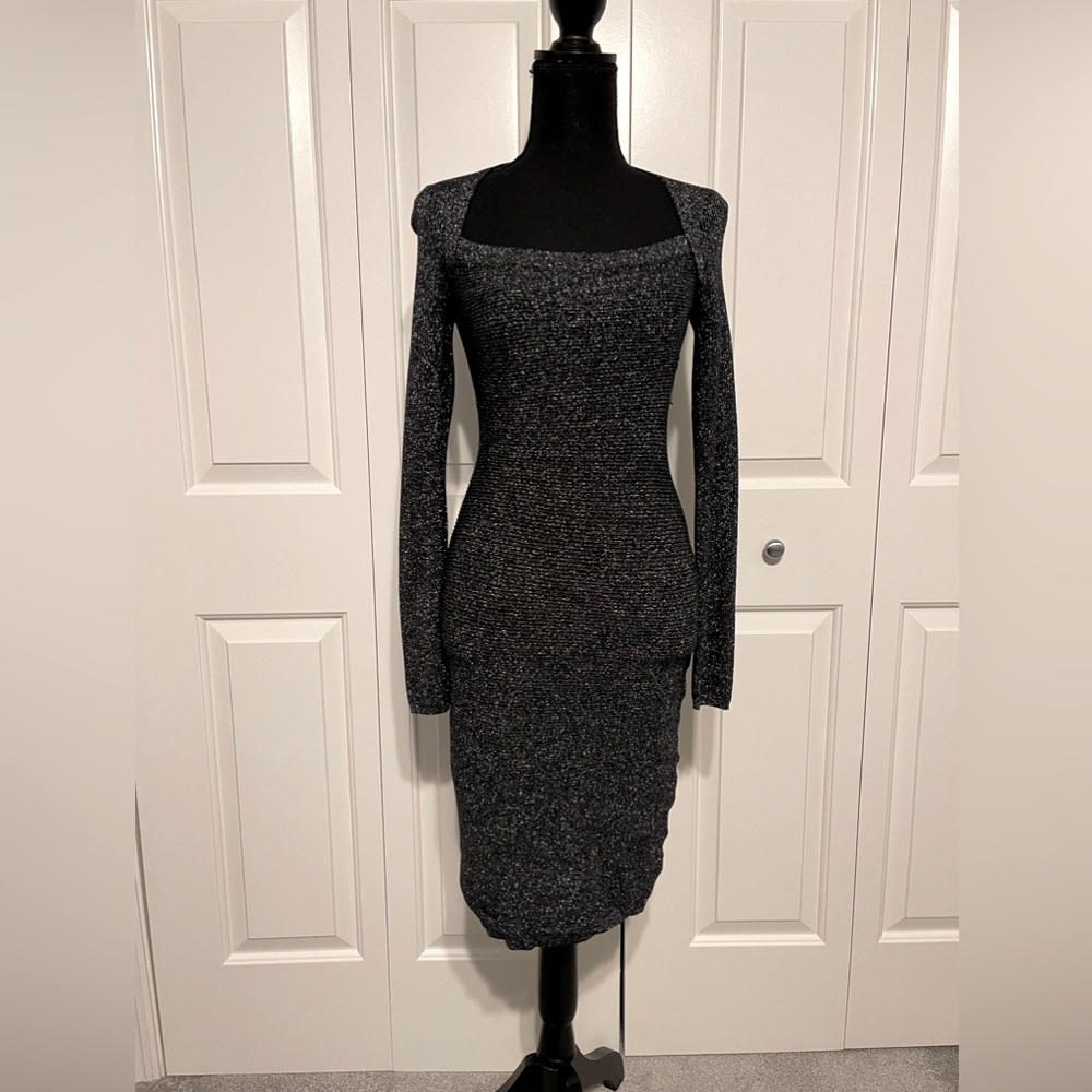 Express black skin fitting small dress